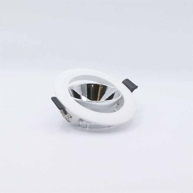 White shell Plastic Mounting Frame Halogen Recessed Led Spotlights Fixtures Lamp Holders Ceiling