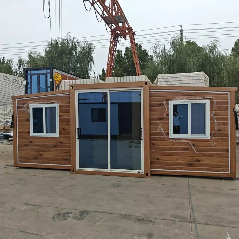 Kustom wadah lipat struktur baja modular prefab rumah mobile