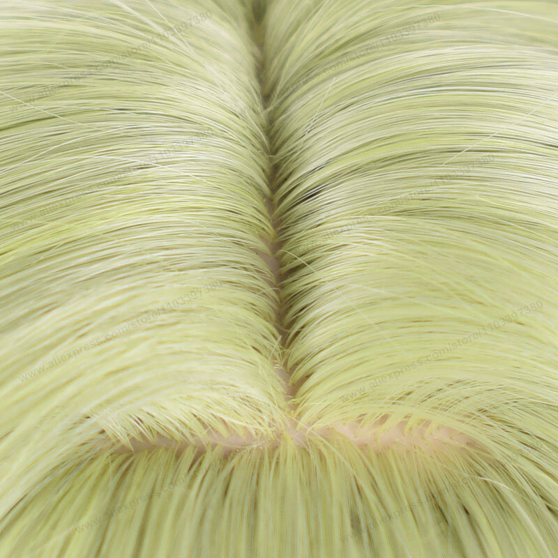 Парик для косплея Mobius длиной 80 см, термостойкие синтетические волосы с кудрявыми зелеными волосами для косплея аниме Honkai Impact 3