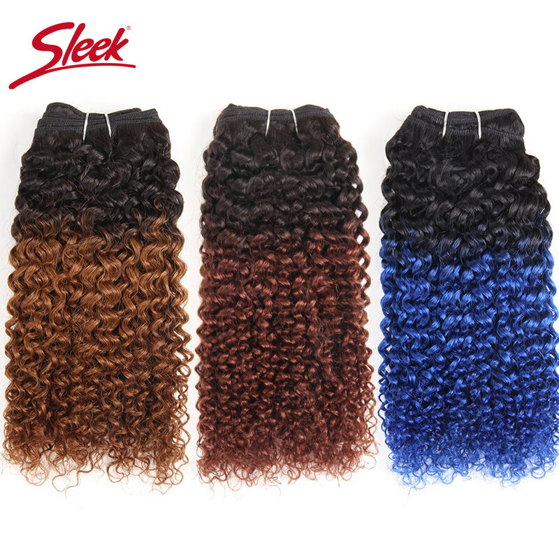 Sleek Braziliaanse Natuur Dream Krul P4/27 P1B/30 Ombre T1B/30 1B/Roze Rood 99J dubbel Getrokken Remy Human Hair Weave Bundels
