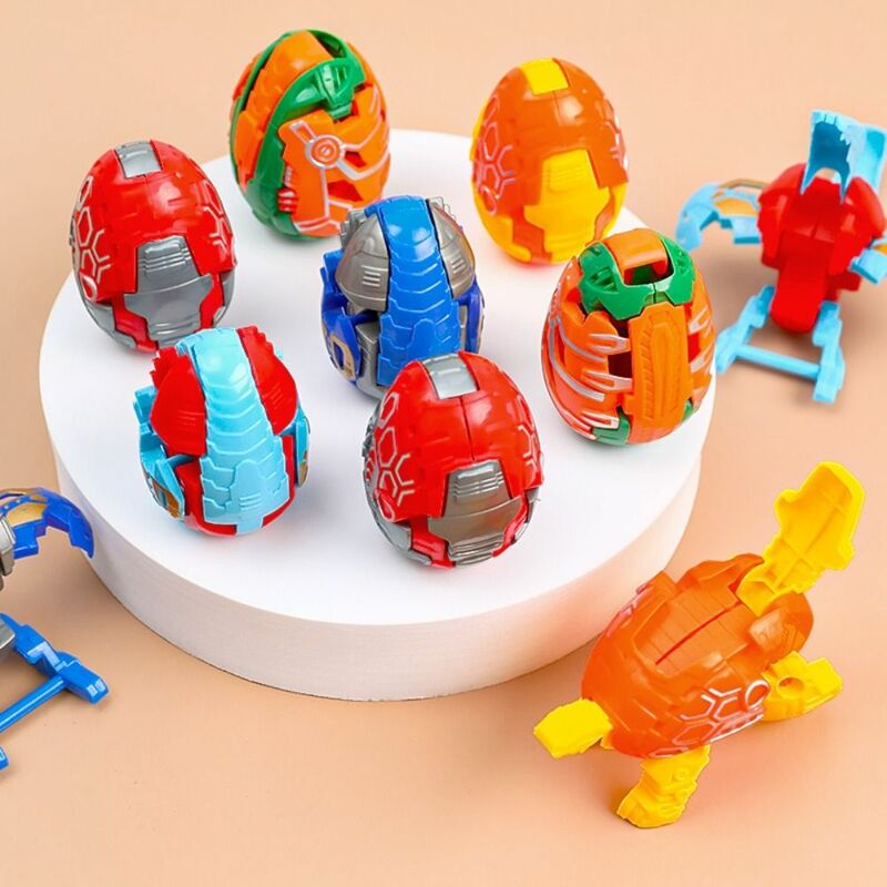 Ovo dinossauro transformando brinquedo, Divertido robô plástico deformação, Modelo Educacional Precoce Criativo