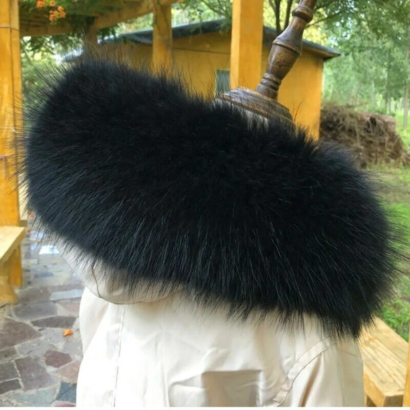 100% echt Waschbären Pelz Schal Natürliche Pelz Schwarz Kragen Luxus Warme Große Größe Pelz Schal Waschbär Kragen Pelz Scraves Abnehmbare