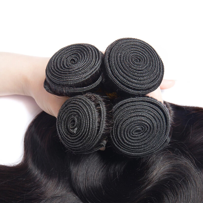12a Mongoolse Body Wave Bundels Met 4X4 Kanten Sluiting 100% Menselijk Haar Kanten Sluiting Met Bundels Maagdelijke Hair Extensions Voor Vrouwen
