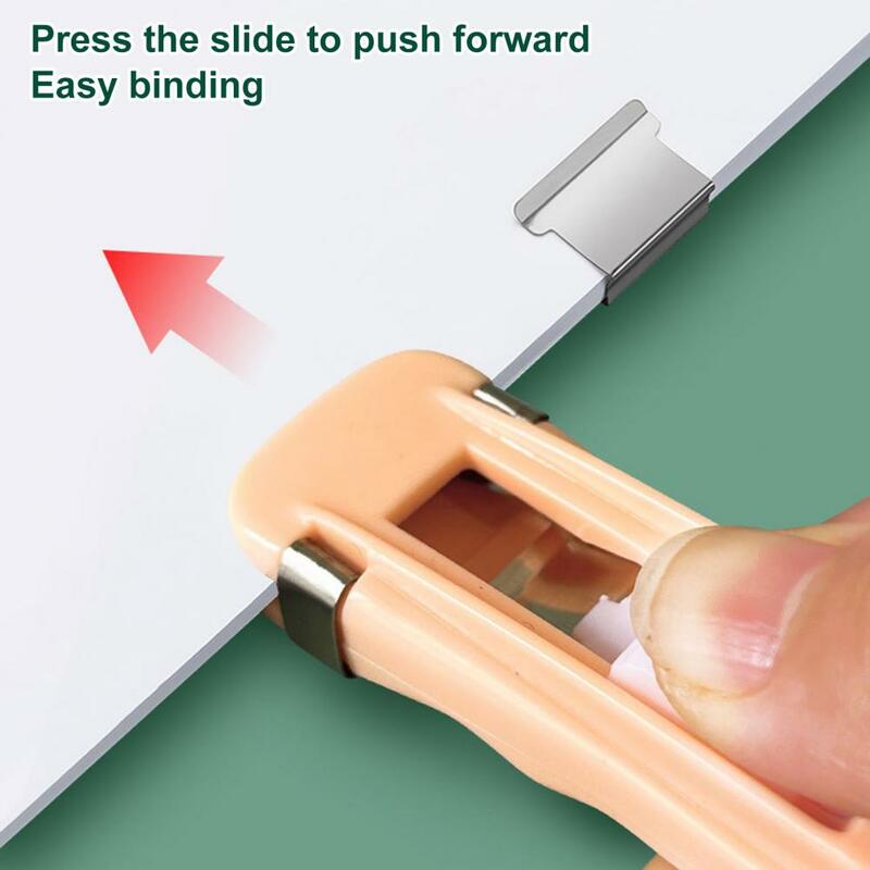 Durable Paper Clip Dispenser Comfortable Grip Reusable Stapler Clip Desk Document Paper Clip Dispenser