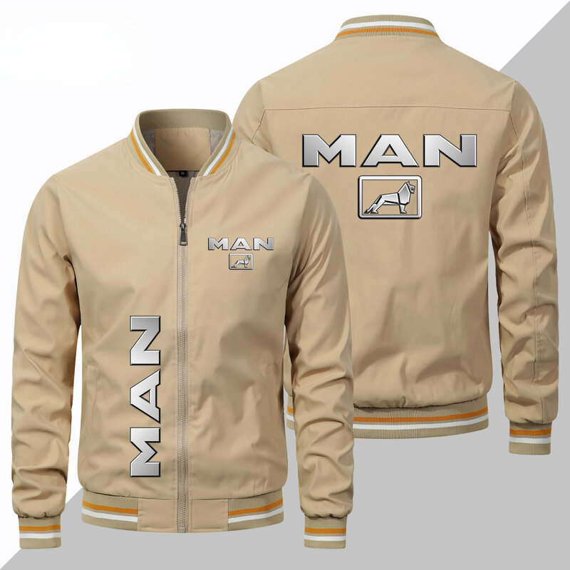 Ouma street outdoor trendy sports MAN truck logo jacket men's casual thin jacket