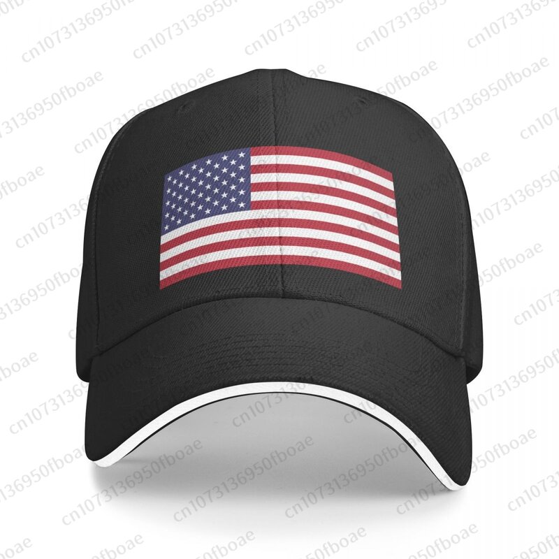 Бейсболки с флагом США, Кепка-сэндвич в стиле хип-хоп для мужчин и женщин, регулируемые спортивные кепки для улицы