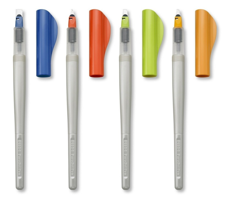 1pcs Japan Pilot Parallel Calligraphy Pen 1.5mm/2.4mm/3.8mm/6mm Lettering Brush Pen with Bundle Ink Cartridge Multi Tool Pen