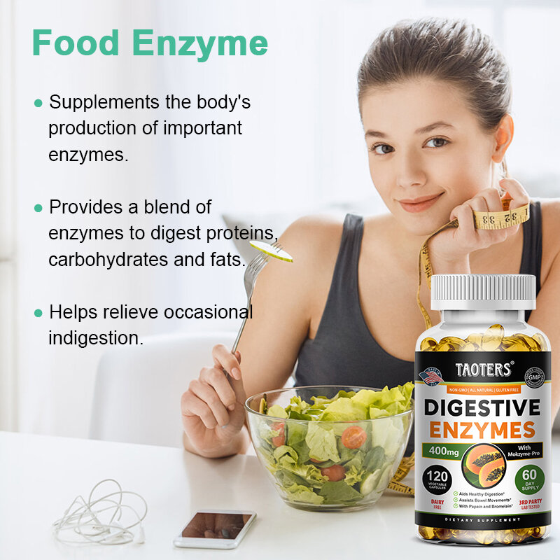 Gli enzimi digestivi contengono Papaya e bromelina per favorire una migliore digestione |