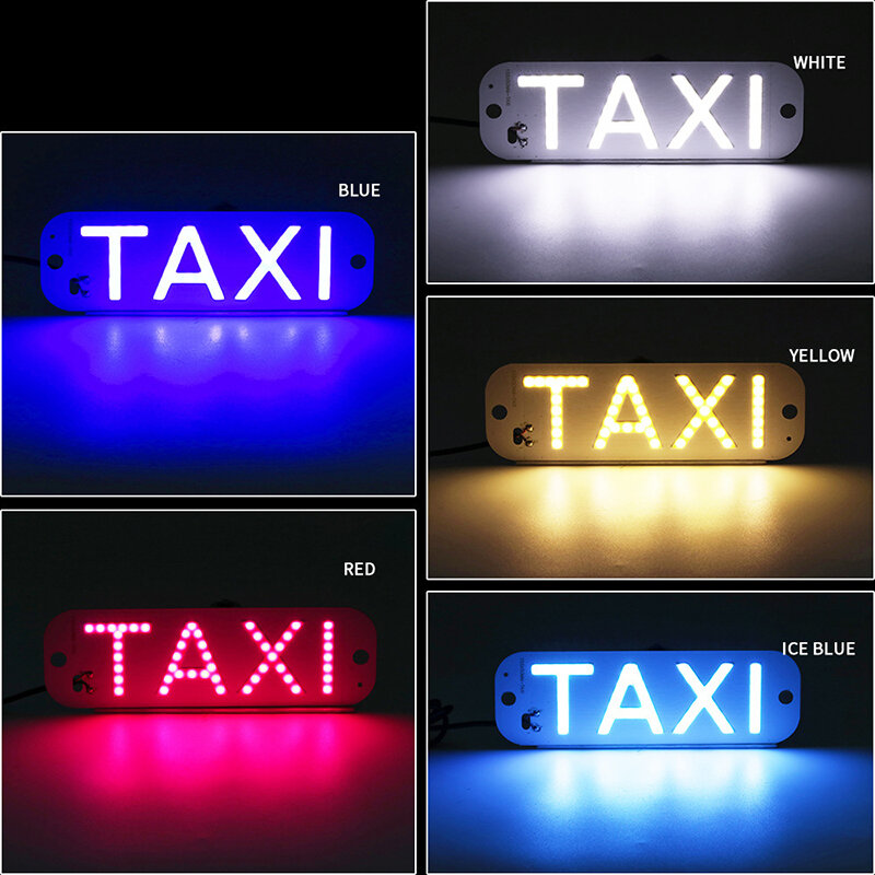 Placa de matrícula de Taxi montada en coche con interruptor, luces de Taxi, luces de matrícula, accesorios de Taxi