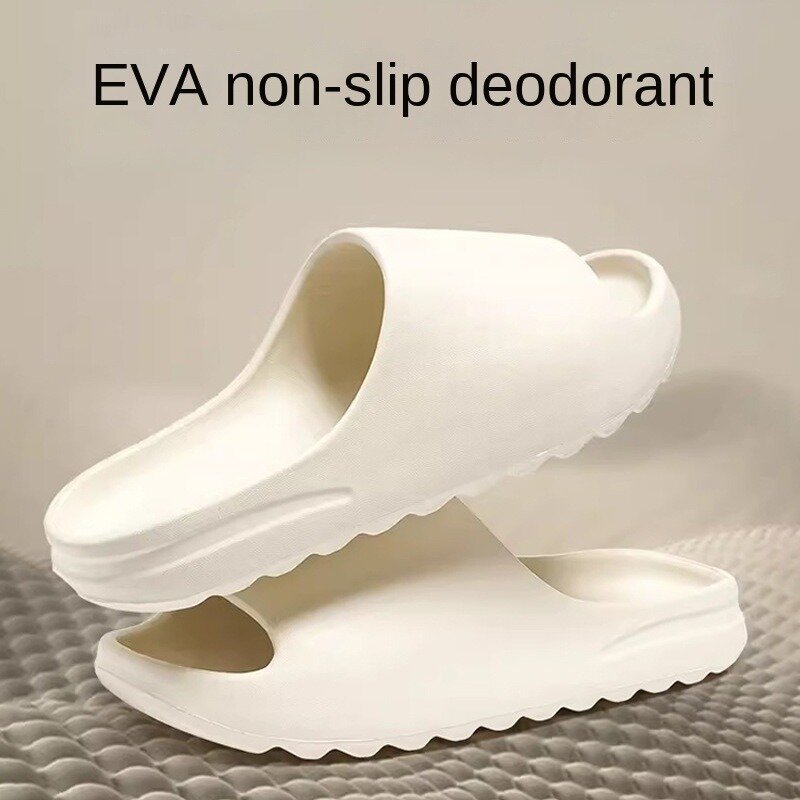 Wysokiej jakości miękkie kapcie EVA z grubą podeszwą męskie letnie modne kapcie domowe sandały damskie buty na plażę