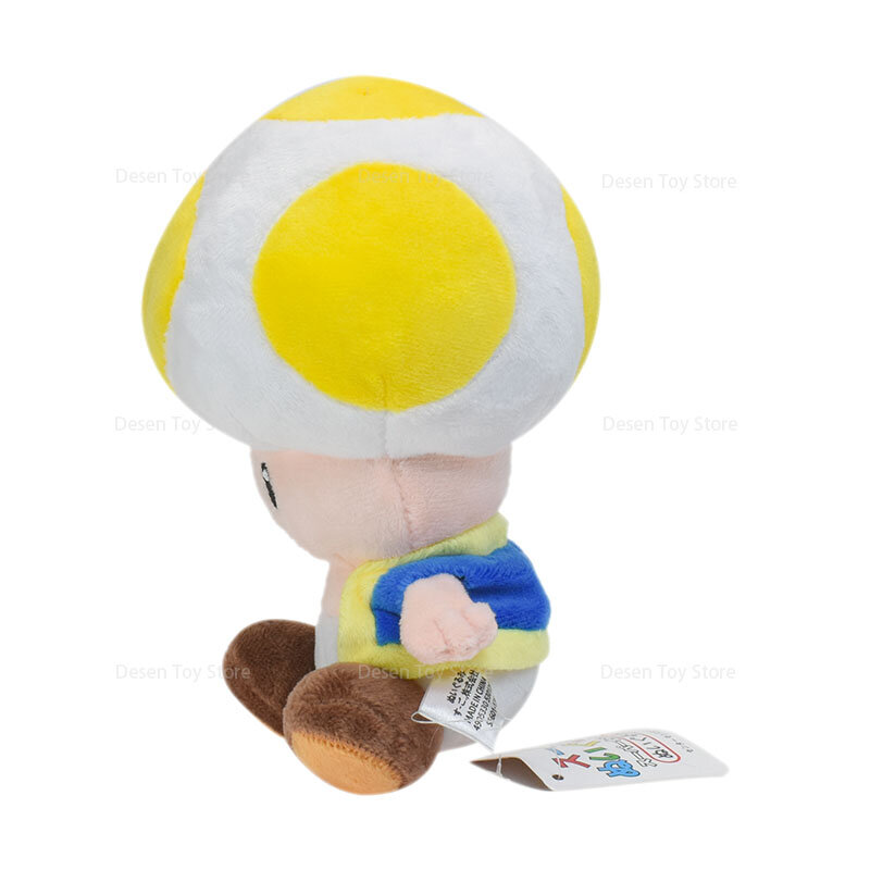 4 Styles Mario Plush Toys Yellow Toad Blue Green Red Toad Stuffed Toys Anime Doll Gift for Birthday Christmas 16CM