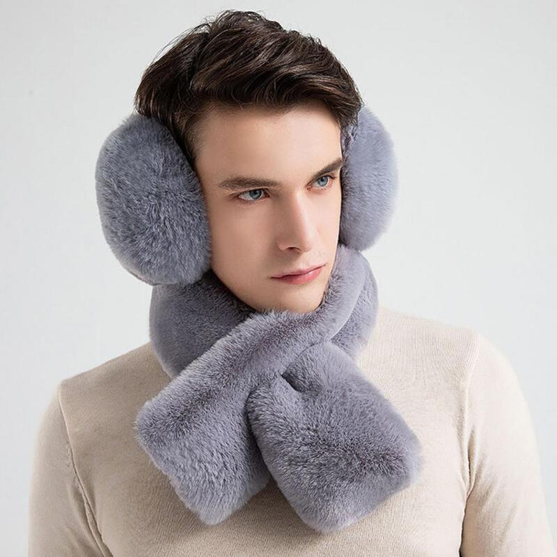 Winter Warm Earmuffs Men Earmuffs Ultra-thick Windproof Women's Plush Earmuffs with Scarf Winter Warm Outdoor Ear for Cold
