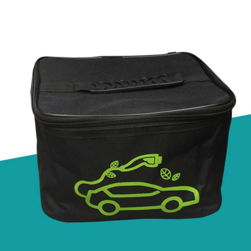 자동차 충전 케이블 보관 가방, EV 케이블 보관 가방, 방수 및 난연성 사각형 및 원형 EV 케이블 정리함