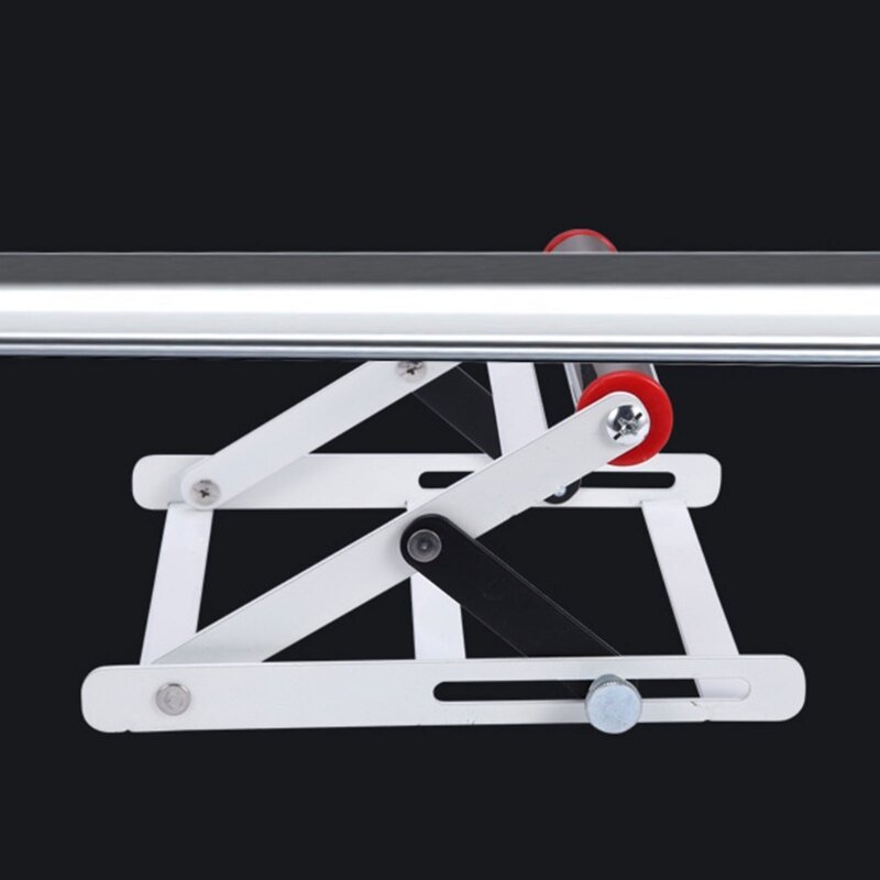 Estrutura suporte para máquina corte ajustável, altura ajustável, máquina corte metal