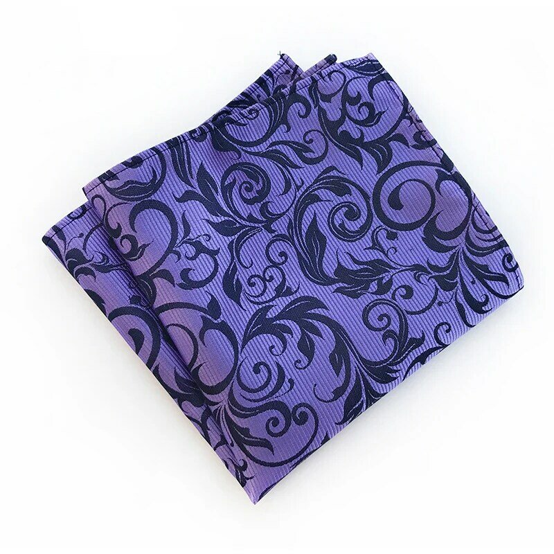 Mouchoir de poche à carreaux pour homme, carré, en soie, noir et bleu, pour la poitrine, costume
