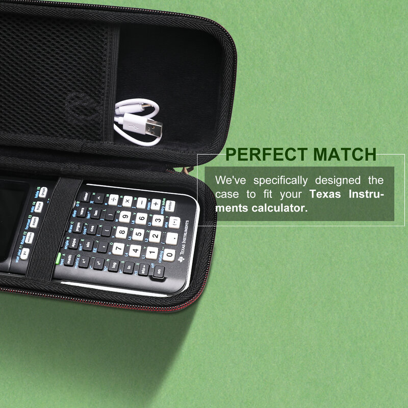 LTGEM EVA Hard Case Compatible with Texas Instruments TI-84 Plus CE//TI-Nspire CX CAS/TI-Nspire CX II/Color Graphing Calculator