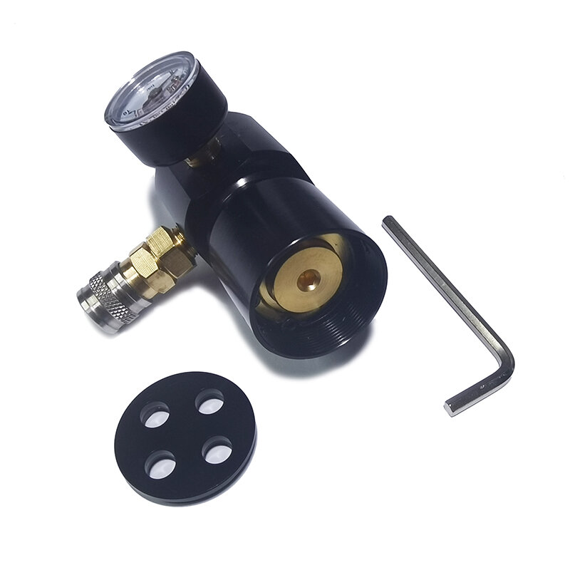 Low Pressure Regulator 0-150psi Portable Micro CO2 Regulator for Pneumatic Tools Nailers Staplers Caulking Guns G1/2-14 0.825-14