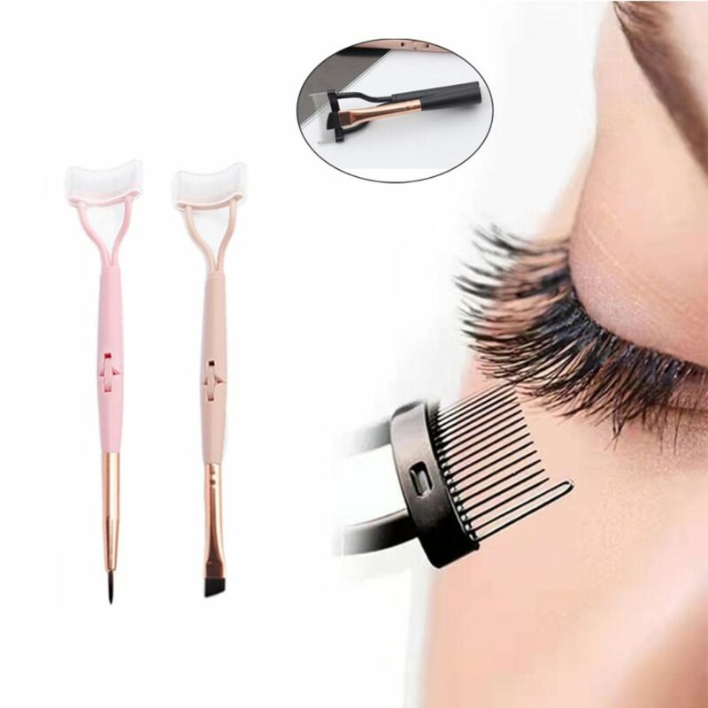 Foldable Double Head Eyelash Brush Plastic Eyebrow Brush Eyelash Curler Lash Separator Mascara Beauty Makeup Tool
