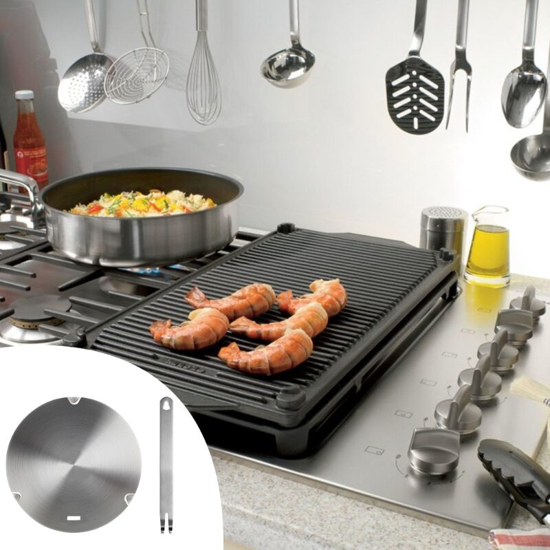 Edelstahl-Induktionsadapter mit abnehmbarem zum Kochen in der Küche. Neues Dropship
