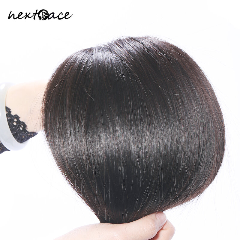 NextFace capelli peruviani 10A fasci di capelli lisci di grado fasci di capelli umani lisci setosi fasci di capelli spessi di colore naturale