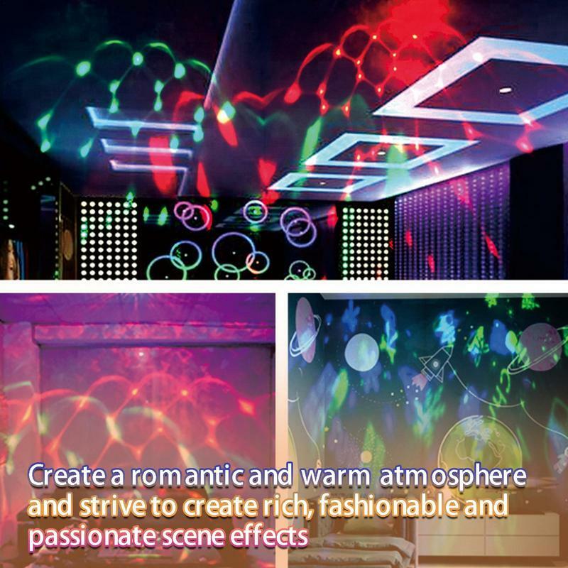 حفلة عيد ميلاد E27 الملونة السيارات الدورية RGB LED ضوء المرحلة تأثير ديسكو مصباح قابلة لإعادة الاستخدام ماجيك الكرة نادي لمبة DJ التيار المتناوب 85-265 فولت