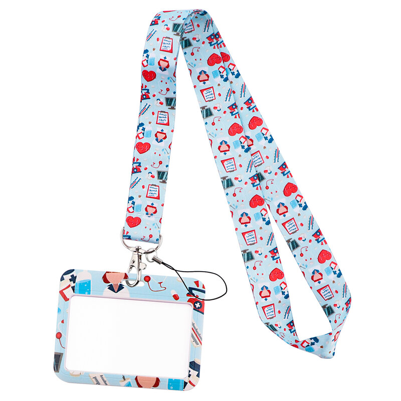 CB1336 Grey's Anatomy Neck Strap Lanyards Doctor Nurse Accessories Horizontal Style Card Holder Badge Holders Office Supplies