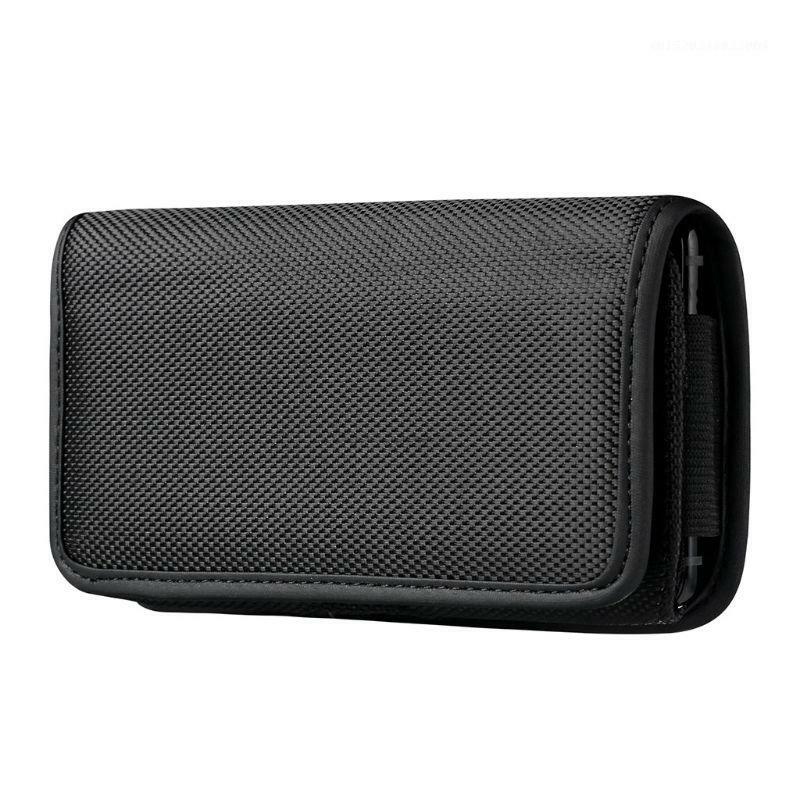 Phone waist bag Horizontal Nylon Belt Loops Cellphone Holster Holder Carrying Case Sleeve Pouch for Men Drop Shipping