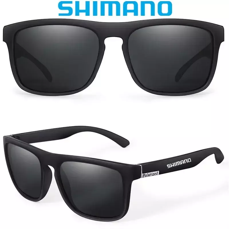 Поляризованные солнцезащитные очки Shimano UV400 для мужчин и женщин, уличные очки для охоты, рыбалки, вождения, велосипеда, в упаковке по выбору