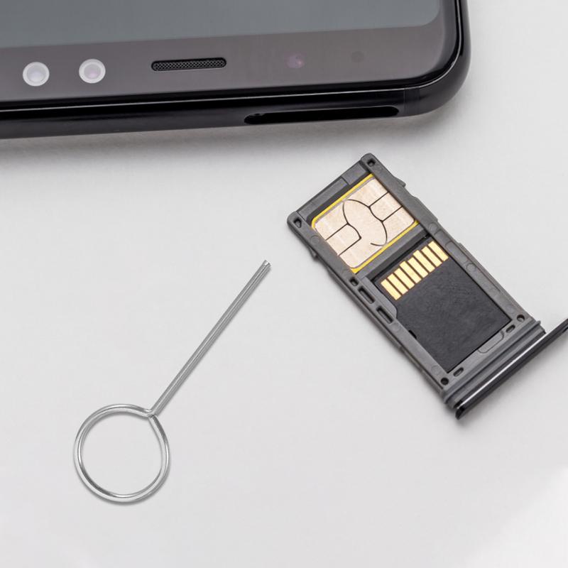 100 Stück Handy-Karten entferner Sim Nadel öffner Tray Reader Auswerfer Pin-Karten Edelstahl Smart Remover