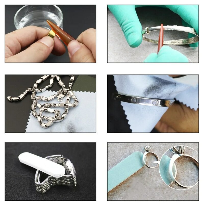 4 pces anel mandril sizer ferramenta com metal mandrel dedo dimensionamento medição vara e anel sizer guage e borracha joalheiros martelo