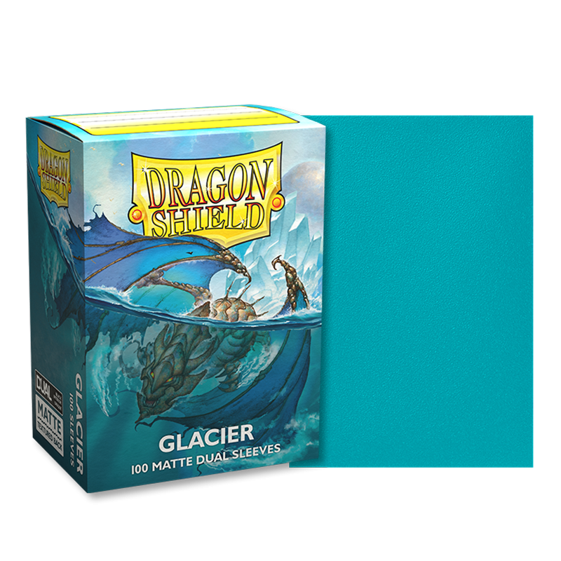 100ct Dragon Shield Dual Matte Tournament Glacier Lighting Crypt Peach Card Sleeves Magical PKM Cards Protector 66x91mm
