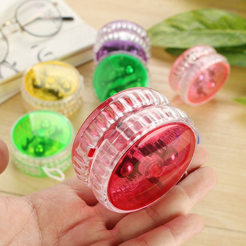 LED Flashing YoYo Ball dzieci mechanizm sprzęgła magiczne yo-yo zabawki dla dzieci prezent zabawka Party modna zabawka