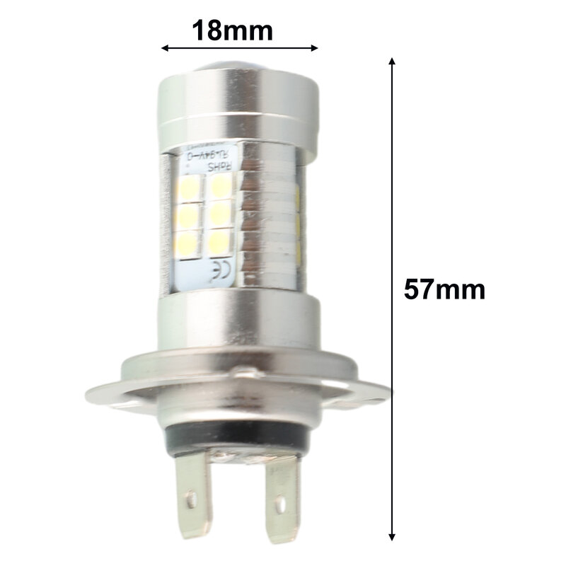 Комплект ламп для передней фары H7 светодиодный Bulb Kit Auto Waterproof White 8,5*4,0 см Super Bright 6000K, не новый, прочный