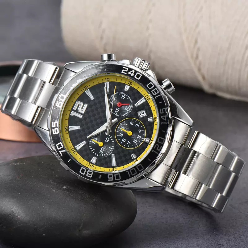 Classic FORMULA 1 Relógios Quartz para Homens, Racing Team Cronógrafo, Data Automática, Relógios AAA, Marca de Luxo, Original, Novo