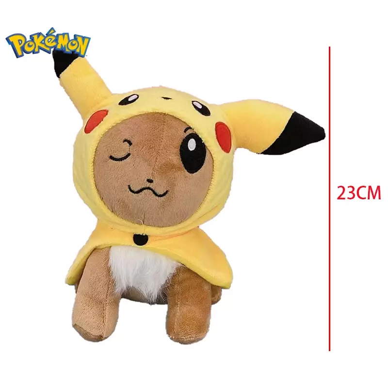 Pokemon Pikachu Eevee Snorlax Cosplay pluszowa lalka zabawka kieszonkowe potwory Anime gra miękkie kreskówka lalki prezent dla dzieci 20-30cm