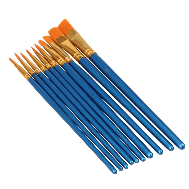 Set di pennelli per pittura da, 20 pezzi di spazzole per capelli in Nylon per kit di pittura professionale per artisti di pittura ad acquerello ad olio acrilico