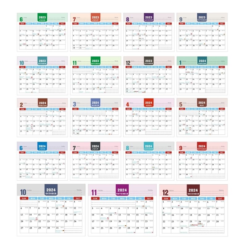 Настольный настольный календарь с откидной крышкой на 2024 год, мини-ежемесячный настольный календарь, ежедневный планировщик