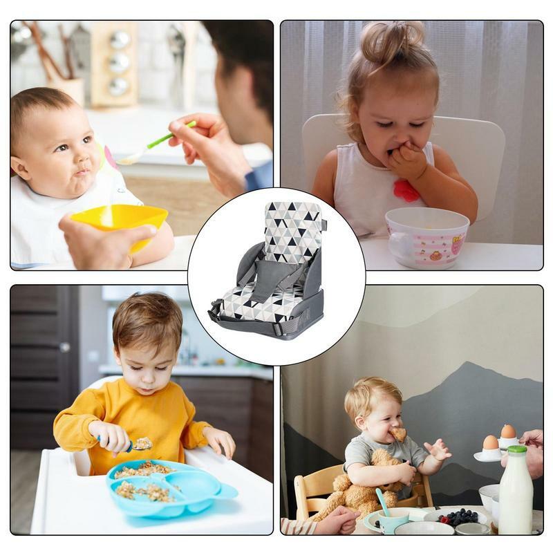Dining Booster Seat Adjustable Dining Chair Height Increasing Seat Cushion Nonslip Kids Support Mat For Eating At Home Travel