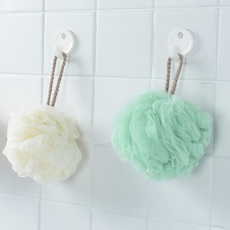Spugne da bagno sfere a rete 4 colori plastica per il lavaggio del corpo Scrubber per la schiena bagno uomo donna