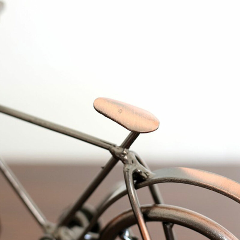 Retro Metal Art Bike Modelo Ornamentos, artes do ferro Mini bicicleta, compacto e fácil de transportar, exclusivo