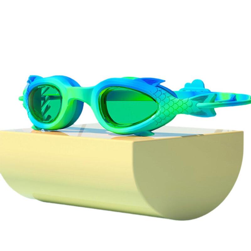 แว่นตาว่ายน้ำป้องกันหมอก UV สำหรับเด็กแว่นตามืออาชีพน่ารักแว่นตาว่ายน้ำสำหรับเด็กวัยหัดเดิน3-15เด็กหญิงเด็กชายสระว่ายน้ำ J9J6ชายหาด