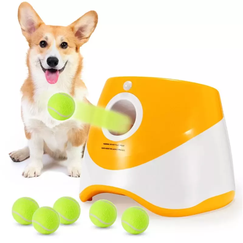 Catapulta per cani lanciatore di palline giocattolo per cani lanciatore di Tennis Jumping Pitbull Toys macchina da Tennis tiro automatico Pet