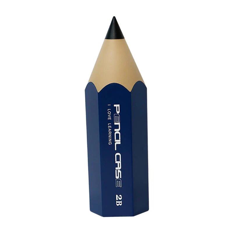 Pencil Shaped Pen Holder Cosmetics Brush Holder Multifunction Desk Pen Holder for Lipstick Art Supply Teacher Appreciation Gifts