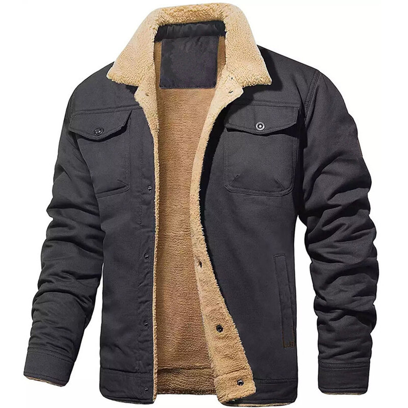 Мужская зимняя куртка Covrlge в английском стиле, новинка 2024, теплое пальто с воротником, мужская куртка, повседневные модные пальто, мужские куртки MWJ344