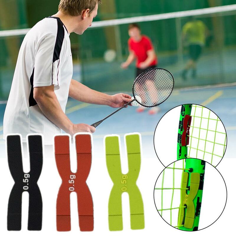 Raqueta de bádminton con tiras de equilibrio de peso, raqueta deportiva de silicona en forma de H, tenis de mesa, peso Z0L7