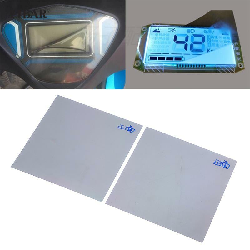 2Pcs LCD veicolo elettrico pellicola polarizzata immagine schermo orologio batteria auto grande telefono cellulare 9*9CM