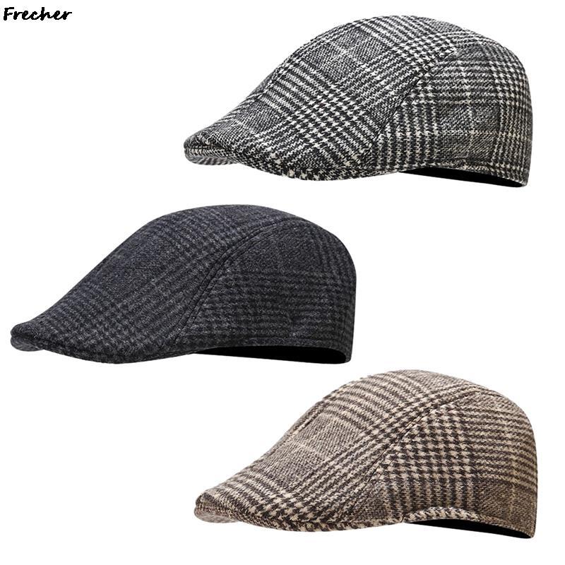 Boina de estilo inglés para hombre, sombrero de lana de oficina, Gorras de Detective Vintage, gorra de conducción, boinas británicas, moda de invierno