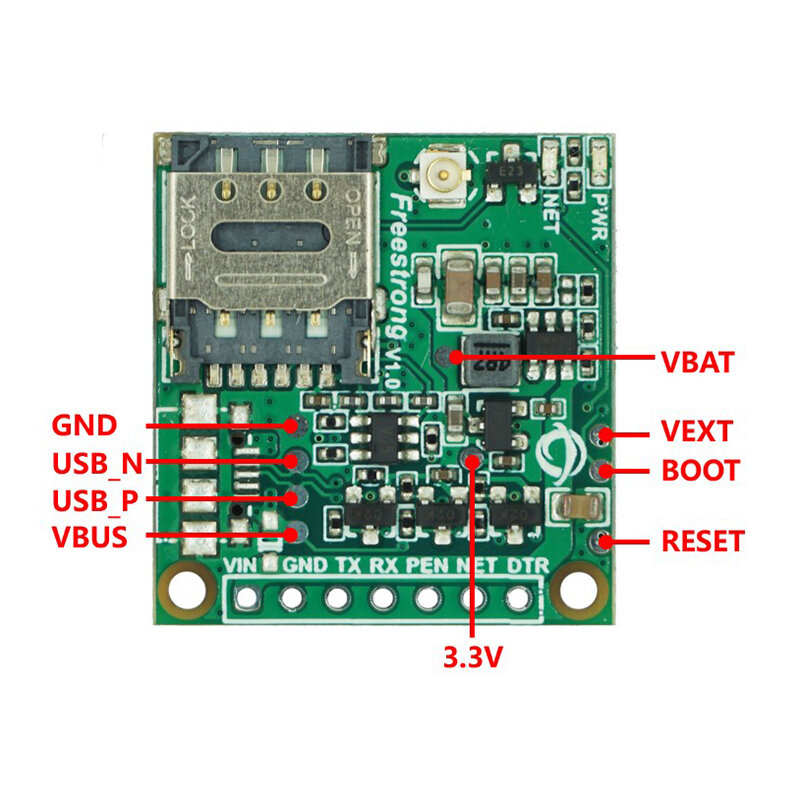 SIMCOM A7670G LTE Cat1 modul papan inti LTE-FDD B1/B2/B3/B4/B5/B7/B8/B12/B13/B18/B19/B20/B25/B26/B28/B66/b38/B39/B40/B41