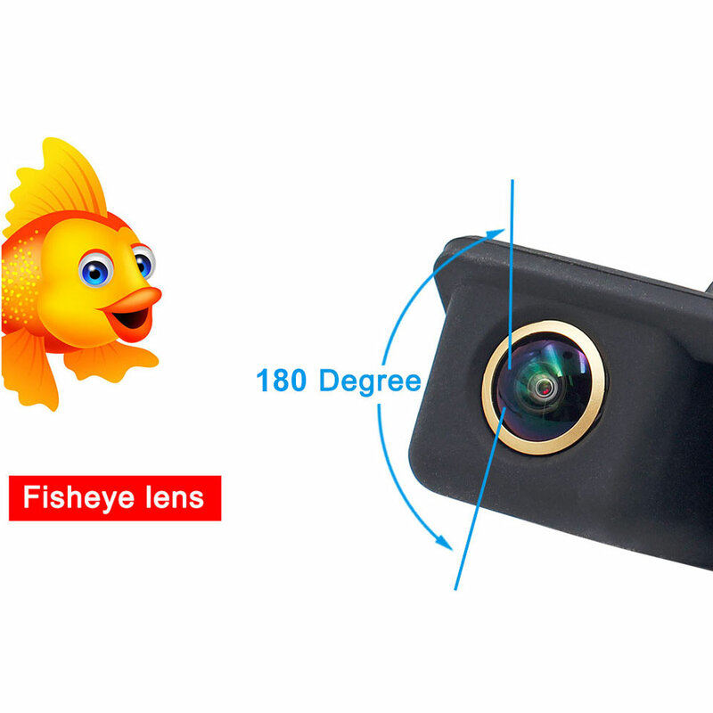 HD AHD 1080P เลนส์ Fisheye รถสำรองย้อนกลับจับกล้องสำหรับ BMW 3 Series 5 Series X5 x6 E39 E60 E70 E82 E90