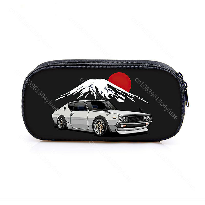 Japonia JDM zmodyfikowana kulturowo kosmetyczka piórnik samochód wyścigowy stacjonarne torby z silnikiem piórnik przybory szkolne